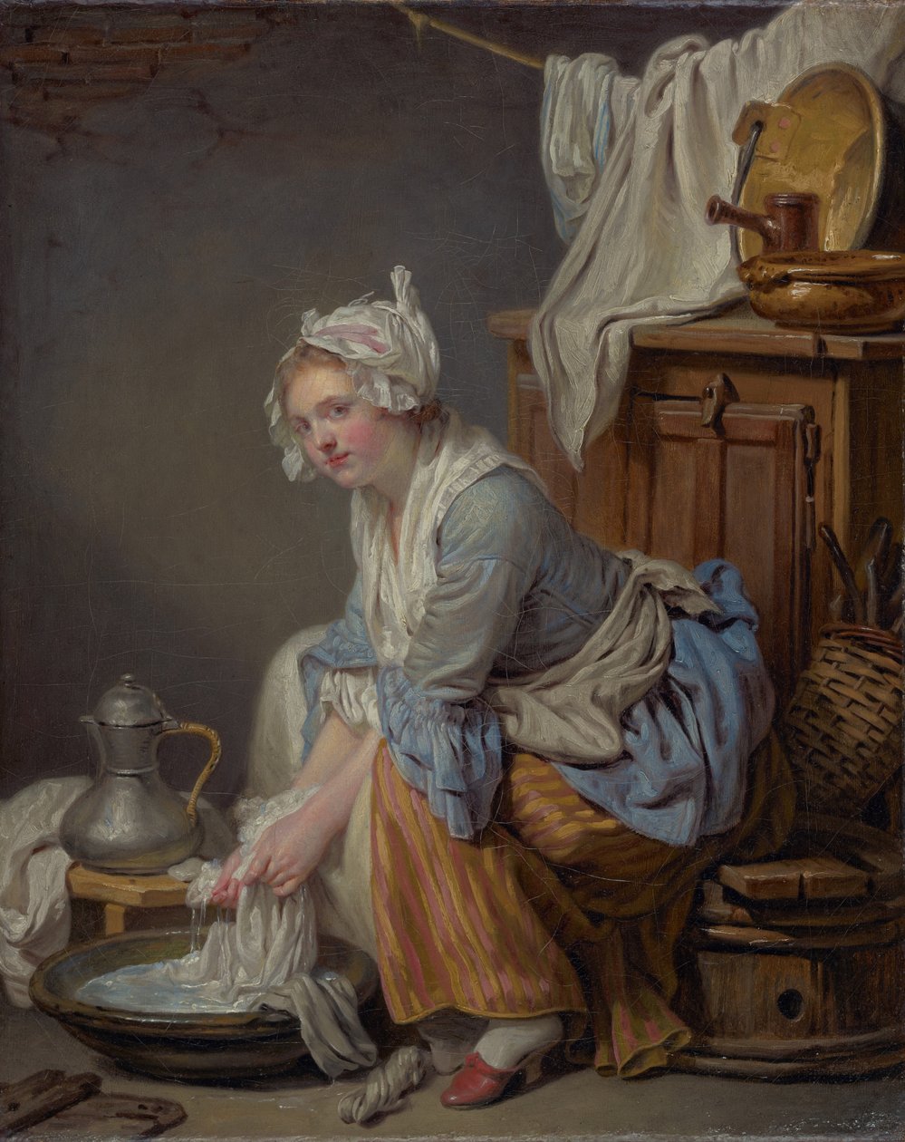 La Blanchisseuse - Jean-Baptiste Greuze