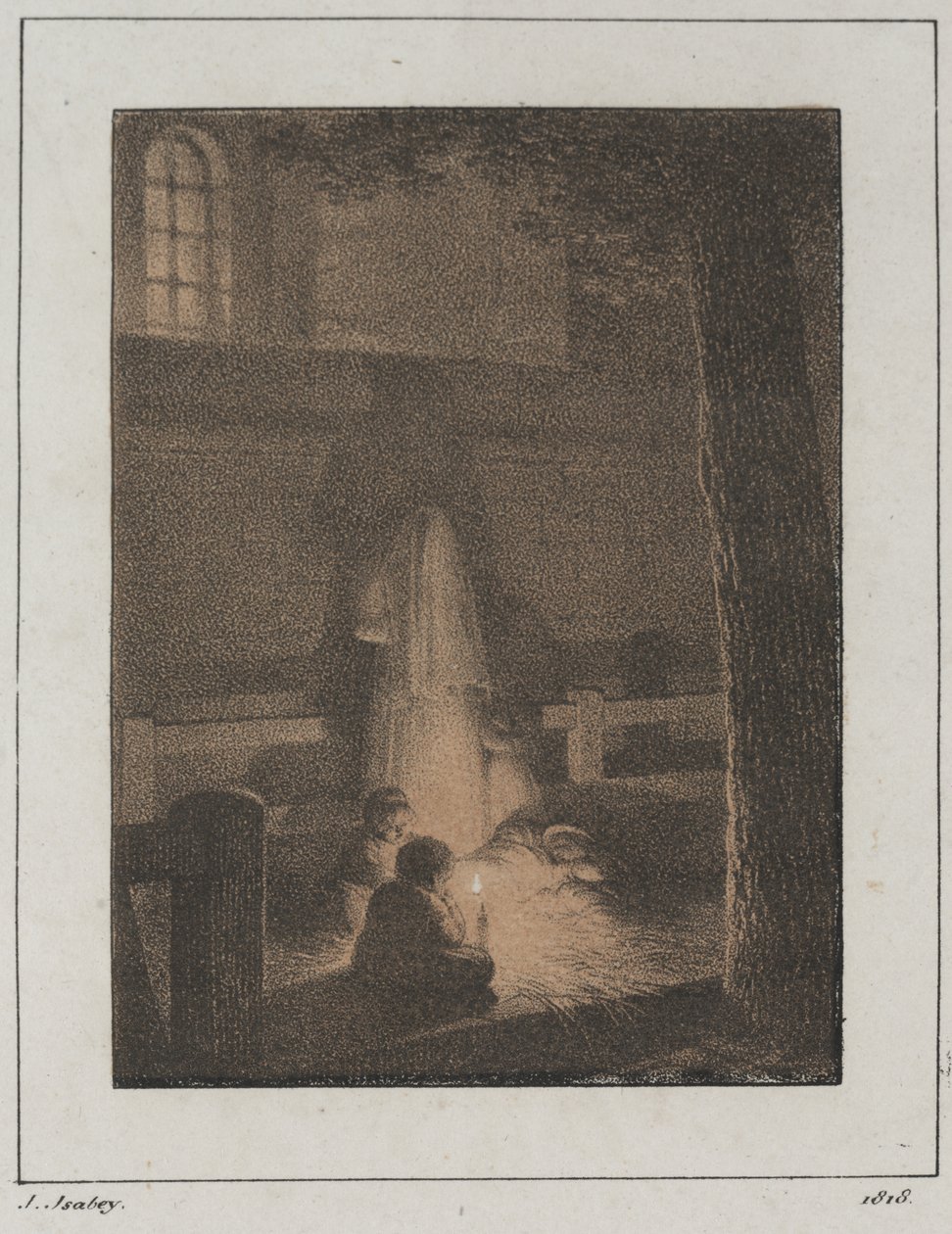 Enfants avec Bougie - Jean-Baptiste Isabey