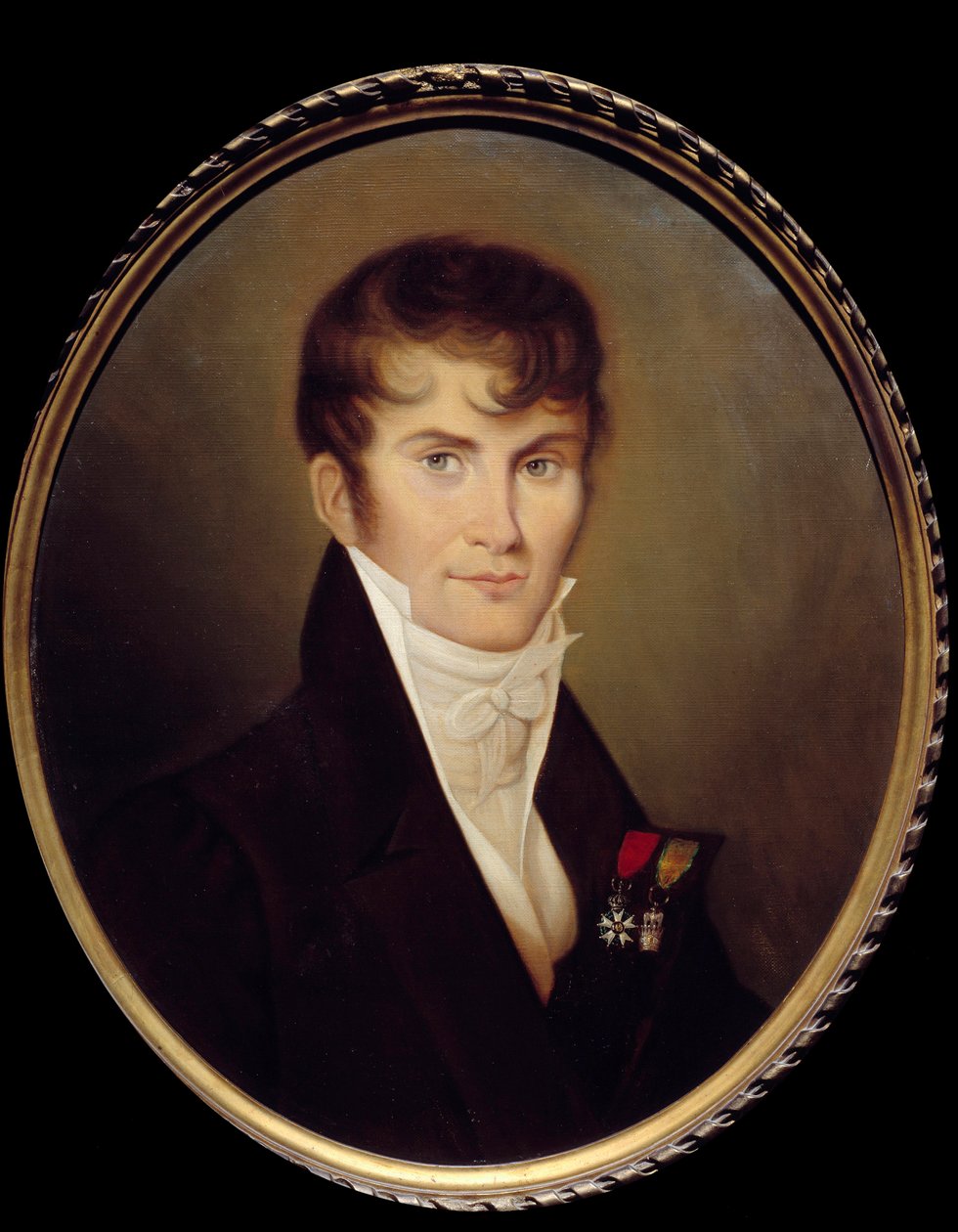 Portrait de Claude Francis, Baron de Meneval, secrétaire de Napoléon Bonaparte. Peinture par Jean Baptiste Isabey - Jean Baptiste Isabey