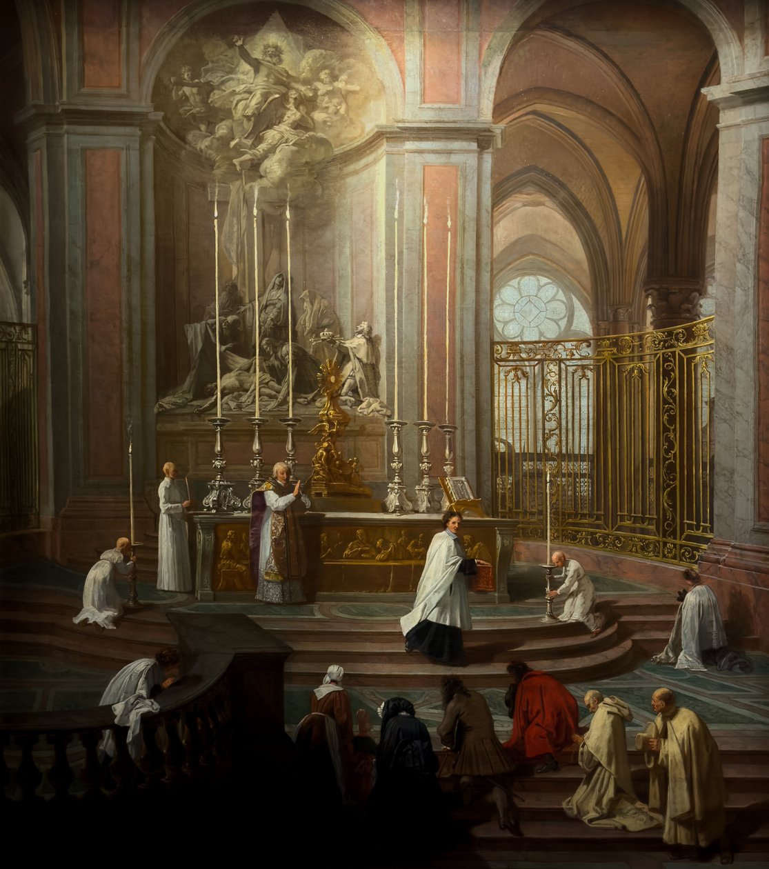 La messe du chanoine Antoine de La Porte vers 1710 - Jean Baptiste Jouvenet
