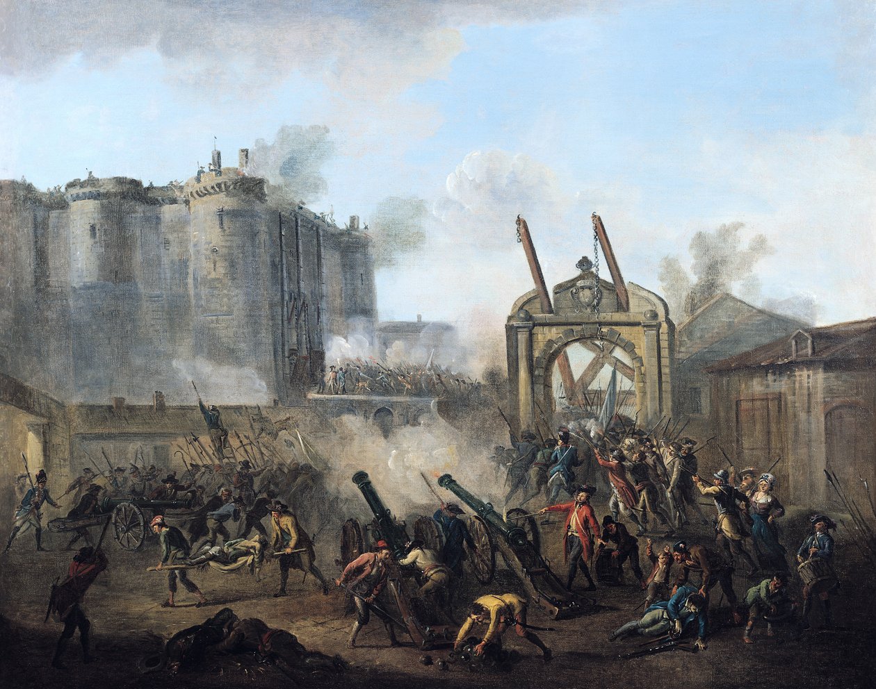 La prise de la Bastille le 14 juillet 1789 - Jean-Baptiste Lallemand