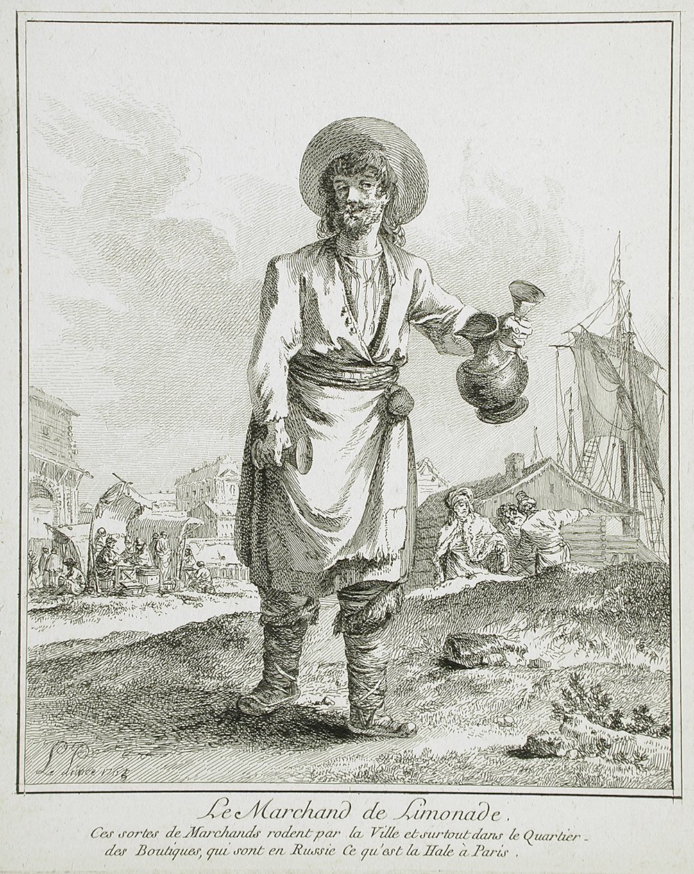 La Marchande de limonade - Jean-Baptiste Le Prince