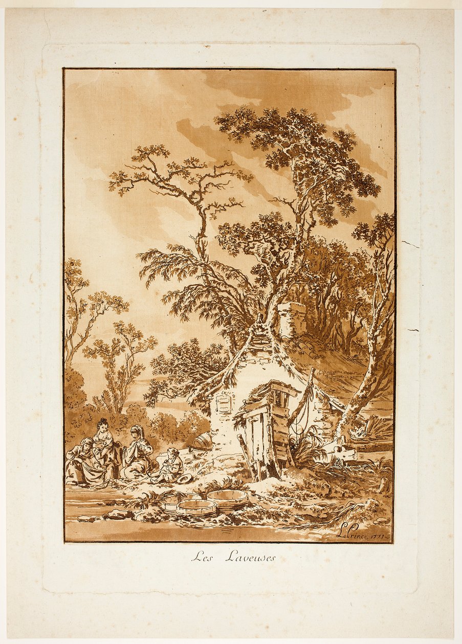 Les lavandières - Jean-Baptiste Le Prince