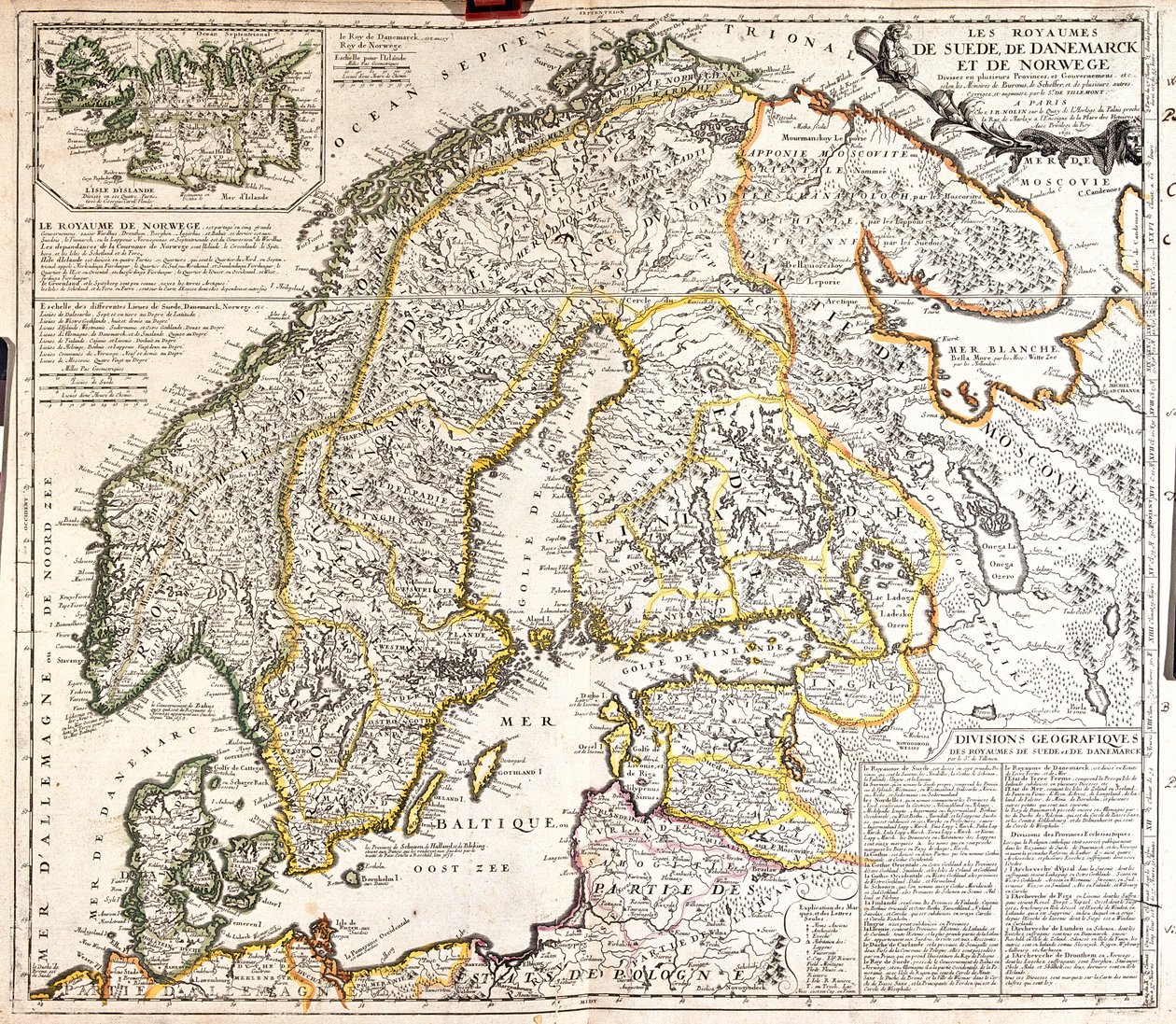 Danemark, Norvège, Suède, Finlande, nord-ouest de la Russie, Estonie, Lettonie, Lituanie, nord de la Pologne - Jean-Baptiste Nolin