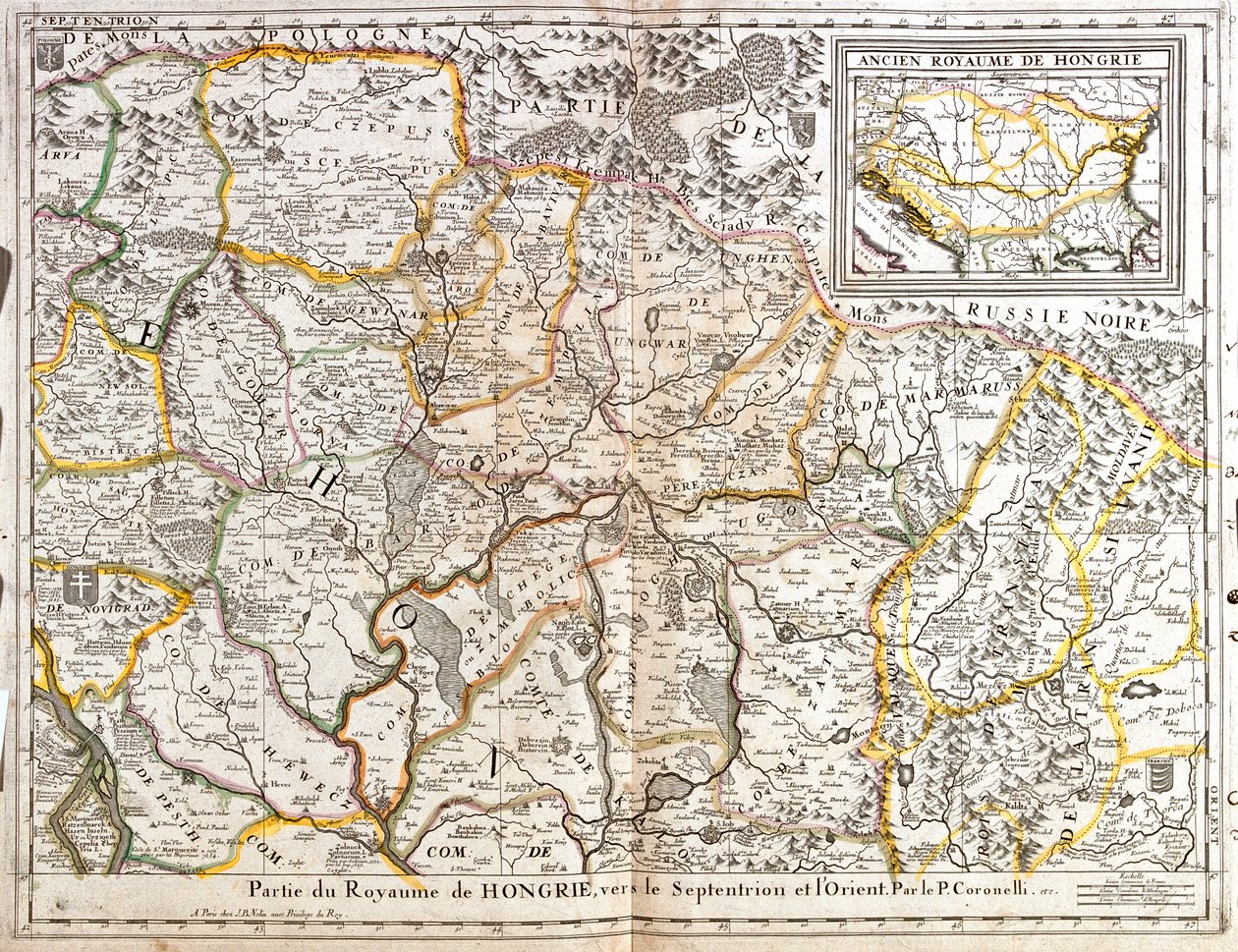 Hongrie, Slovaquie, Roumanie orientale - Jean Baptiste Nolin