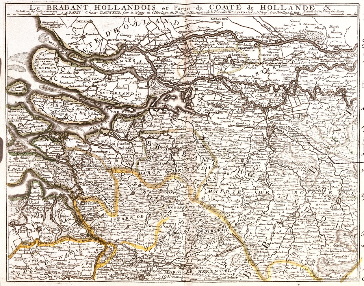 Pays-Bas (Province : Zélande, Hollande méridionale, Gueldre, Brabant septentrional), Belgique (Région : Région flamande) - Jean Baptiste Nolin