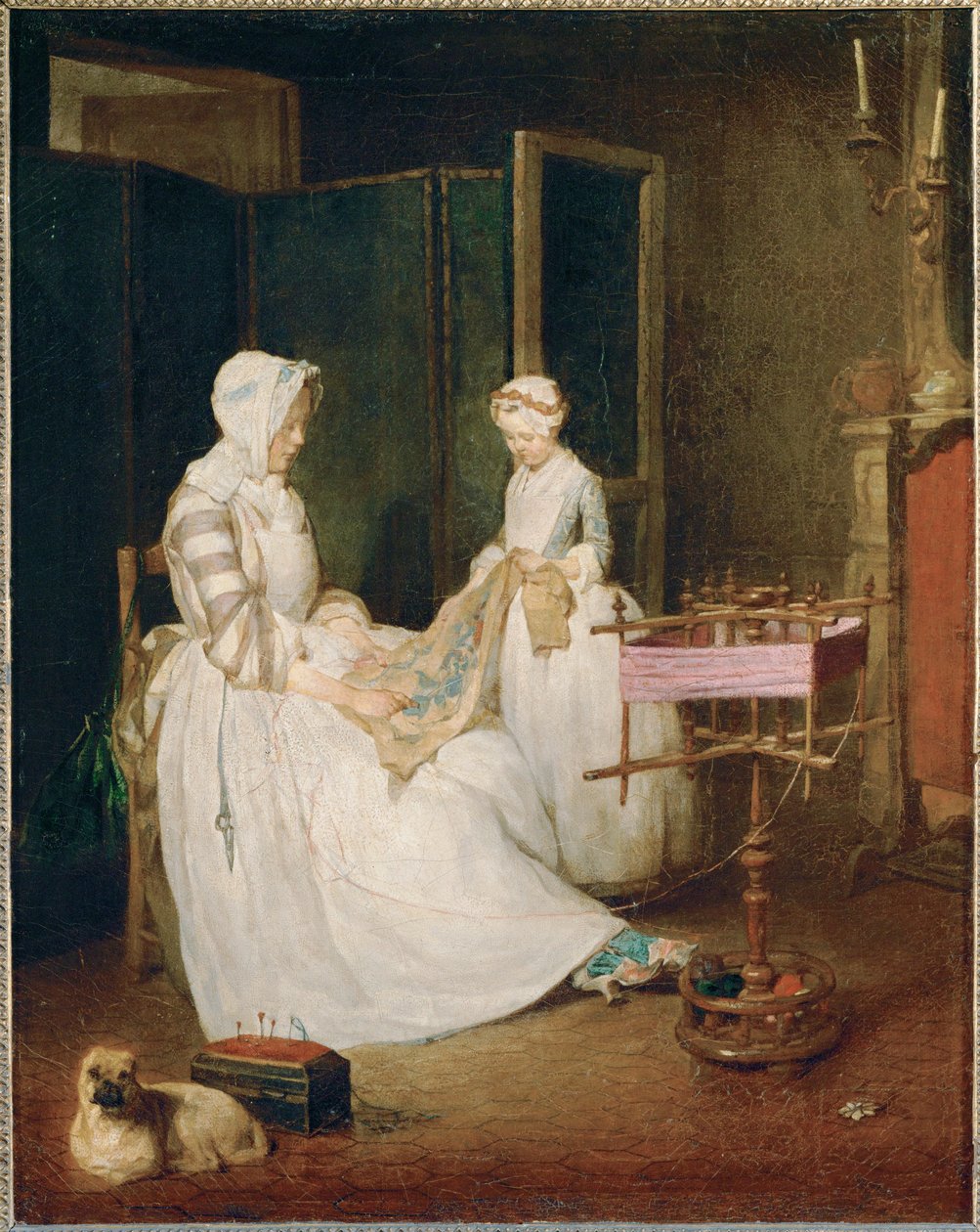 La mere laborieuse - the diligent mother ... - Jean-Baptiste Simeon Chardin