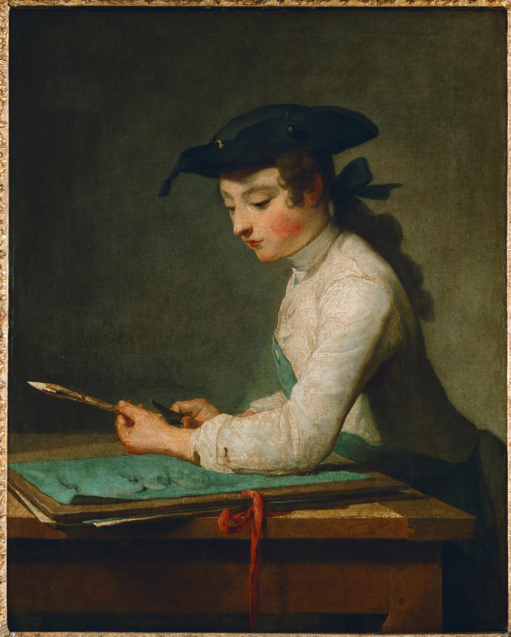 Le jeune dessinateur - the young draughtsman ... - Jean-Baptiste Simeon Chardin