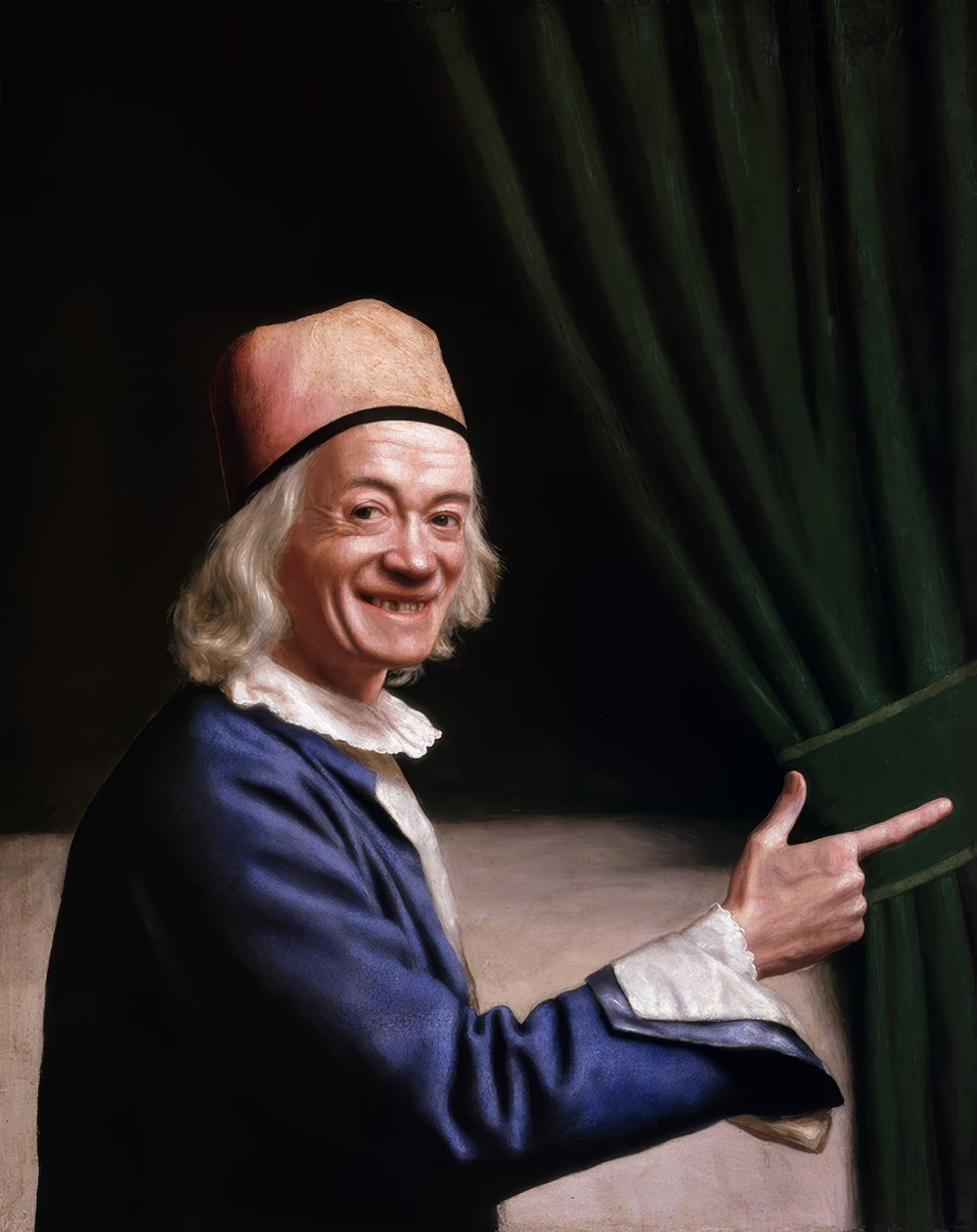 Liotard en train de rire - Jean-Etienne Liotard