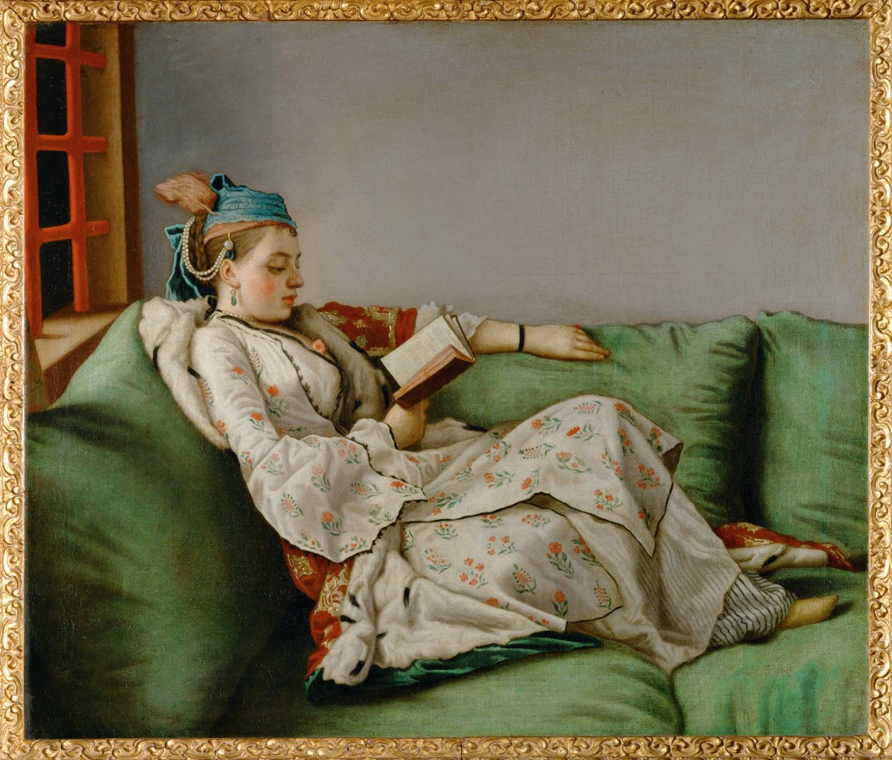 Marie-Adélaïde de France, habillée à la Turca (peinture sur toile) - Jean-Etienne Liotard