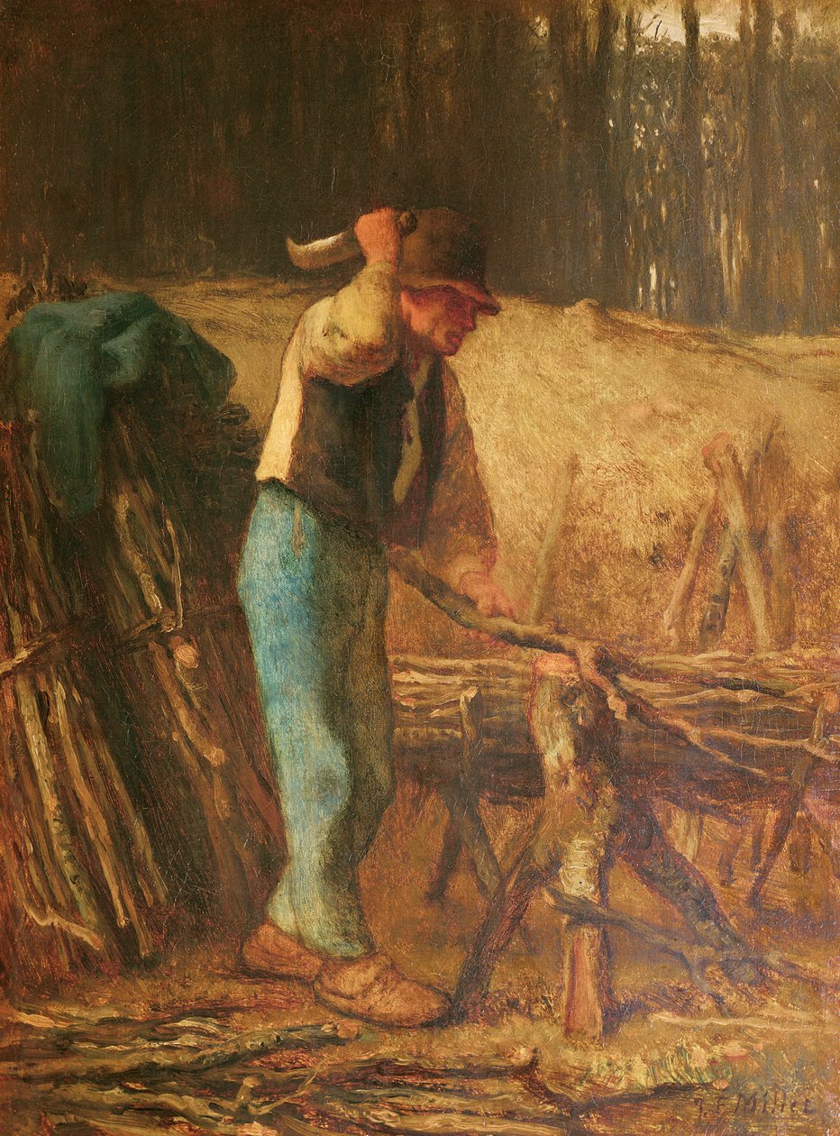 Le fendeur de bois - Jean Francois Millet