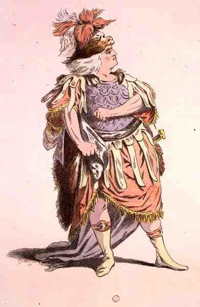 Monsieur Sarazin en Thésée, dans Phèdre, par Jean Racine, fac-similé par A. Guillaumot Fils - Jean Francois (after) Janinet