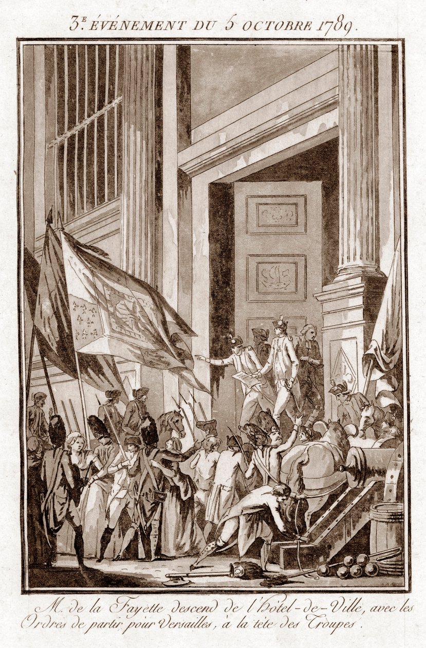 Révolution française - La Fayette quittant l