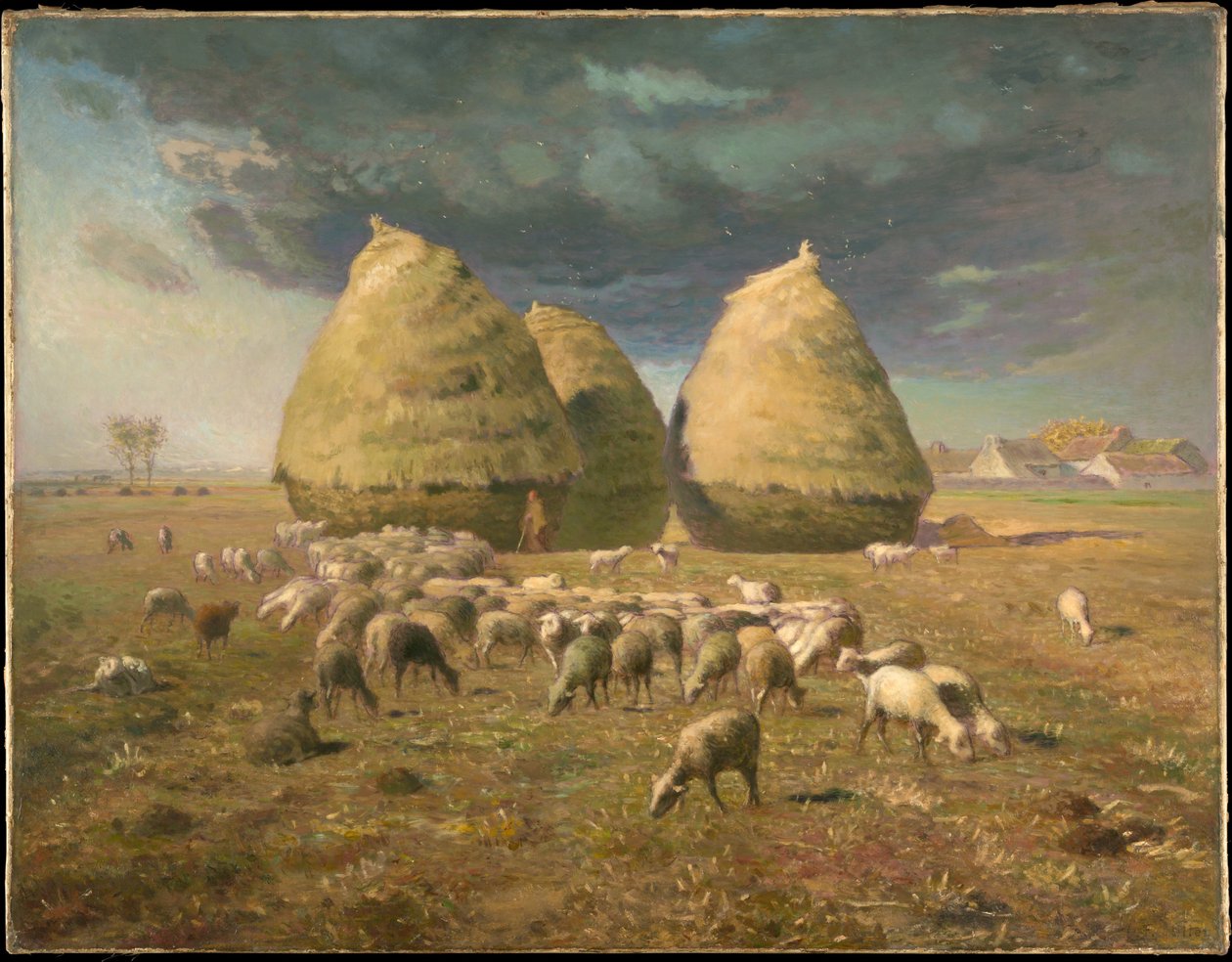 Meules de foin: automne - Jean-Francois Millet