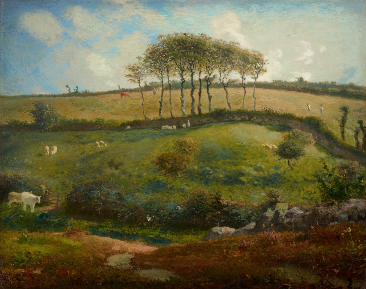 Pâturage près de Cherbourg (Normandie) - Jean-Francois Millet