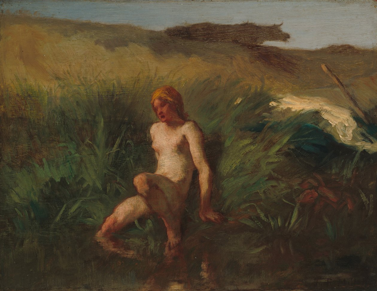 Le baigneur - Jean-Francois Millet
