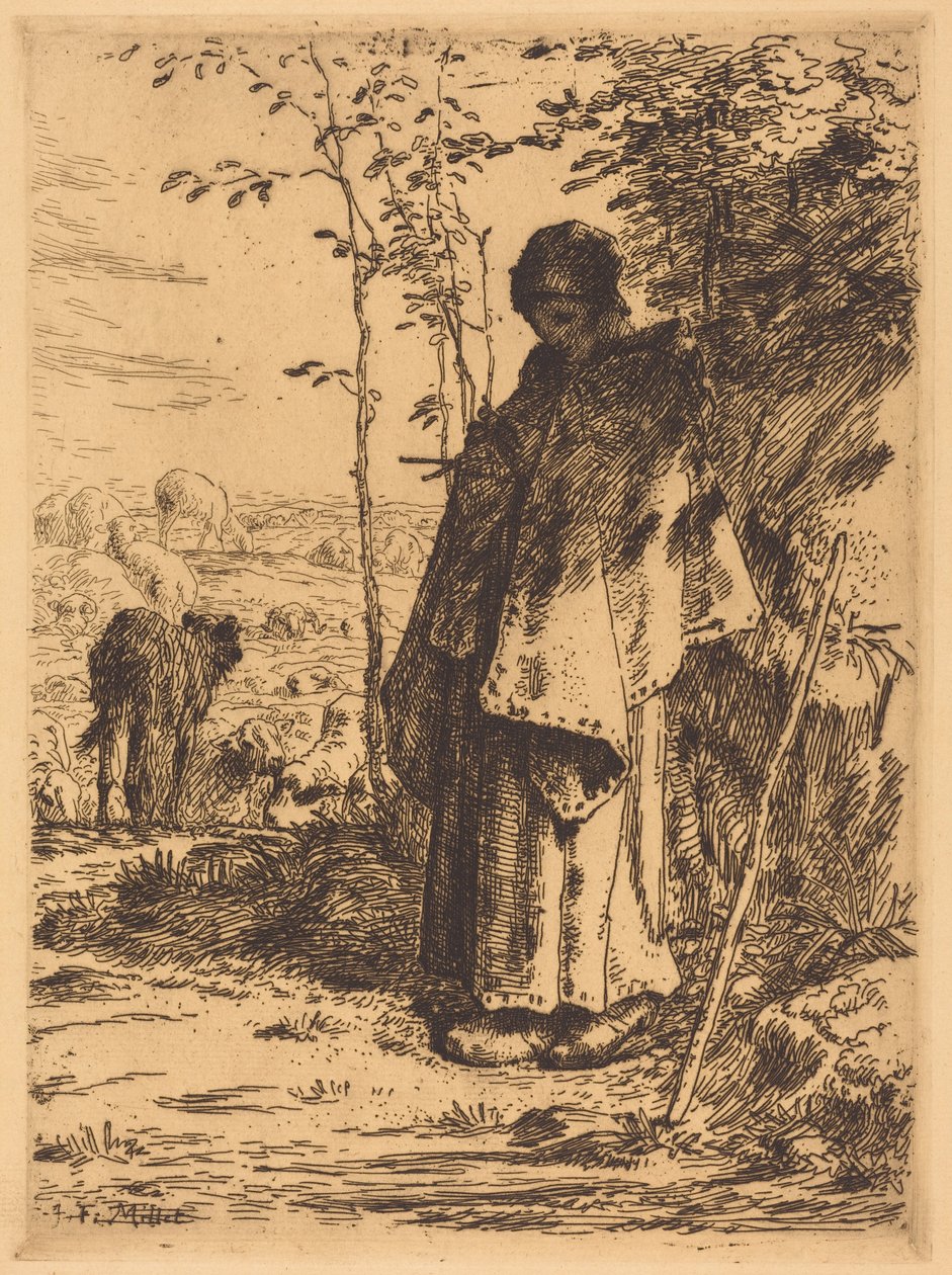 Die große Schäferin - Jean-Francois Millet
