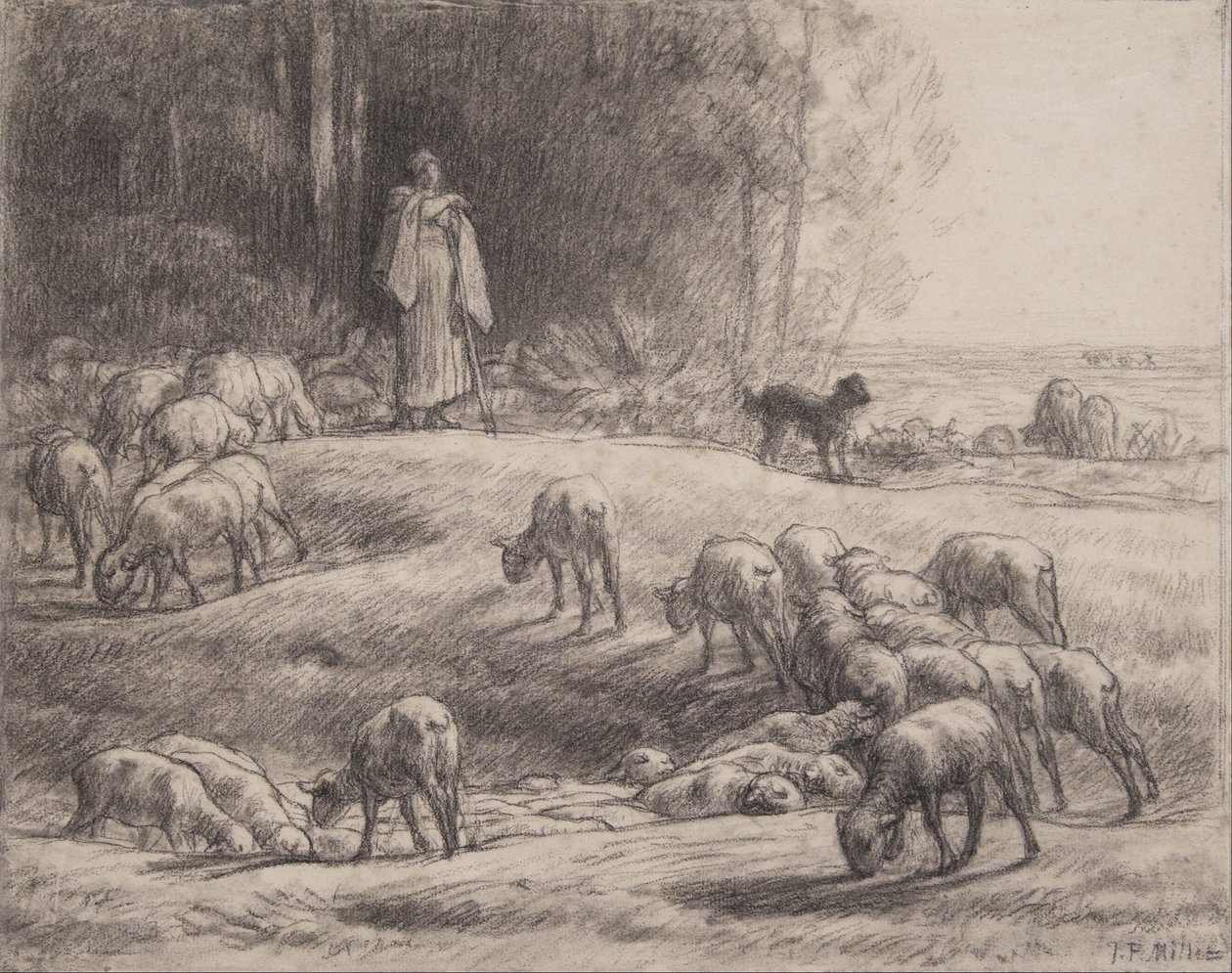 La bergère - Jean-Francois Millet