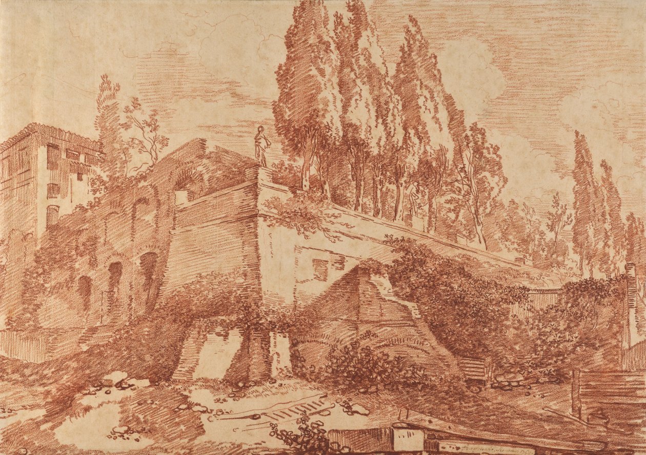 Ruinen eines Kaiserpalastes, Rom - Jean-Honore Fragonard