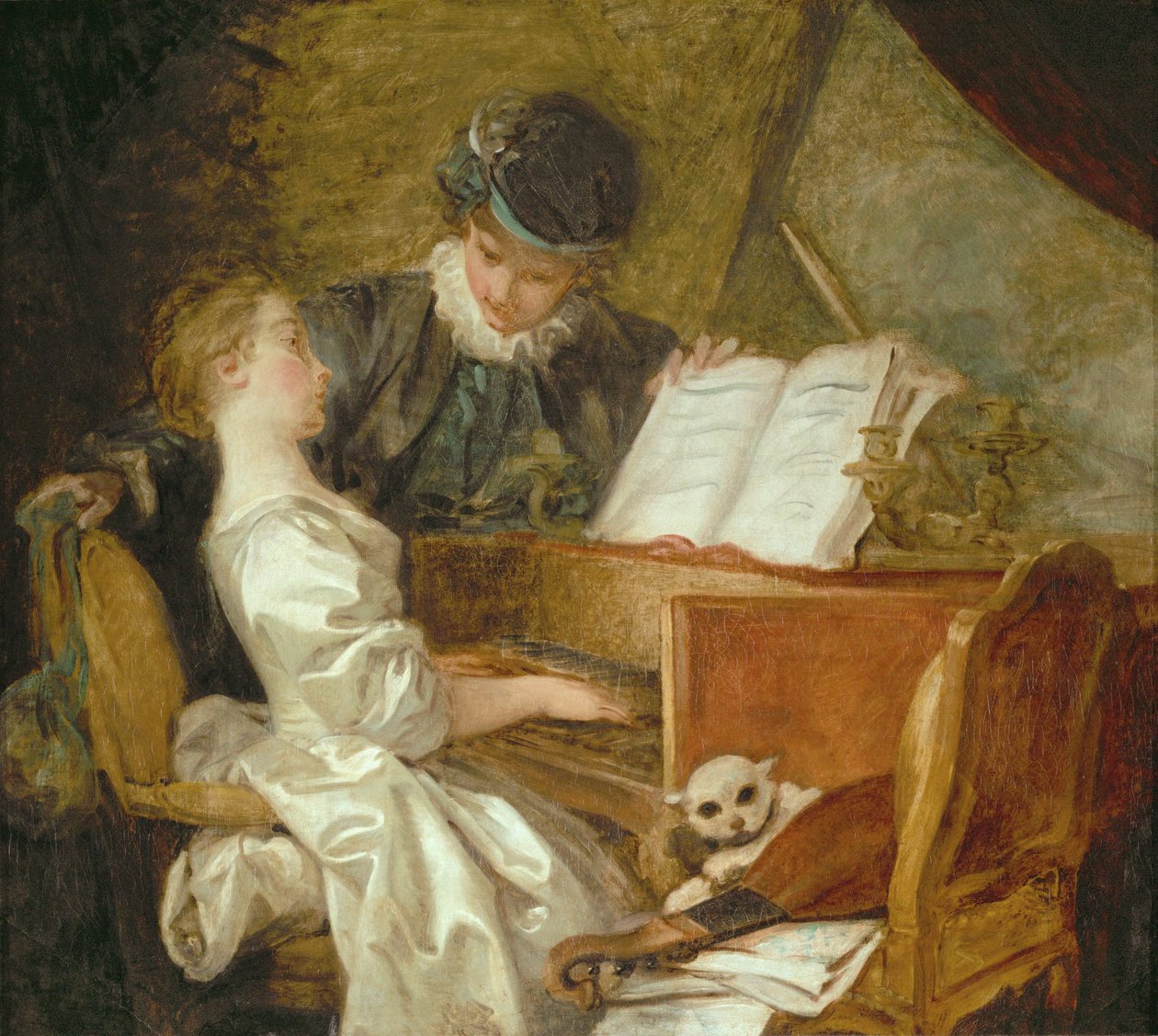 Le cours de musique ... - Jean Honore Fragonard