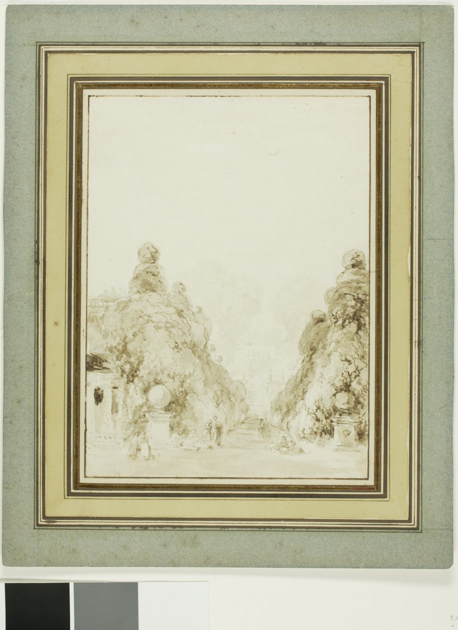 Vue sur le parc de Saint-Cloud - Jean-Honore Fragonard