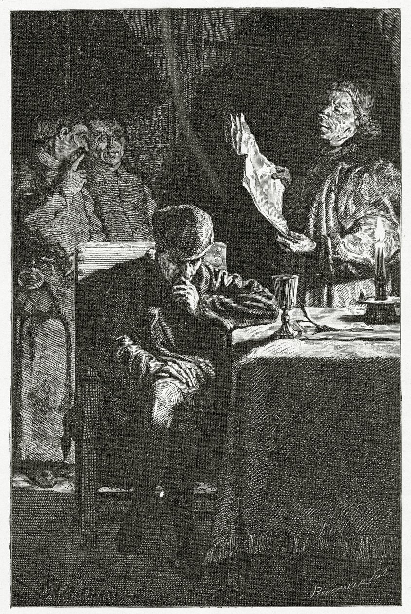Illustration de Louis XI à la Bastille, 19e siècle - Jean Louis Ernest Meissonier