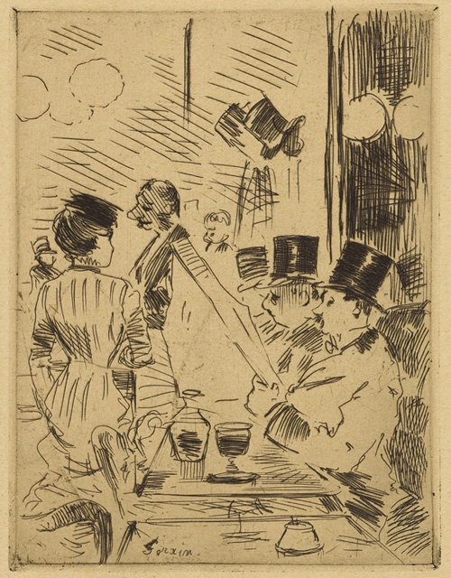 Le Café de la Nouvelle-Athènes - Jean Louis Forain