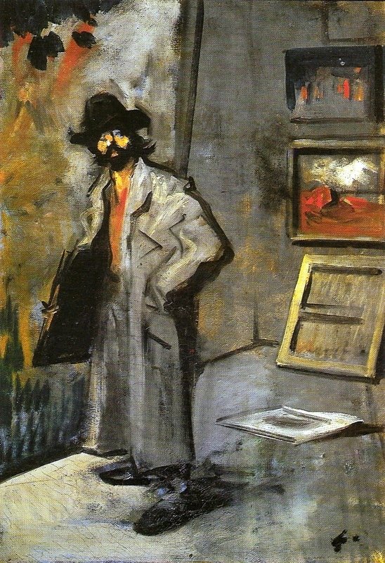Peintre avec un dossier - Jean Louis Forain