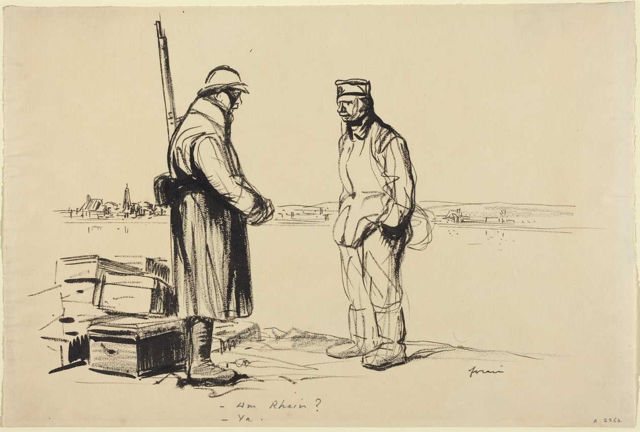-Am Rhien  -Ya., c.1918 (encre sur papier) - Jean-Louis & Caran D