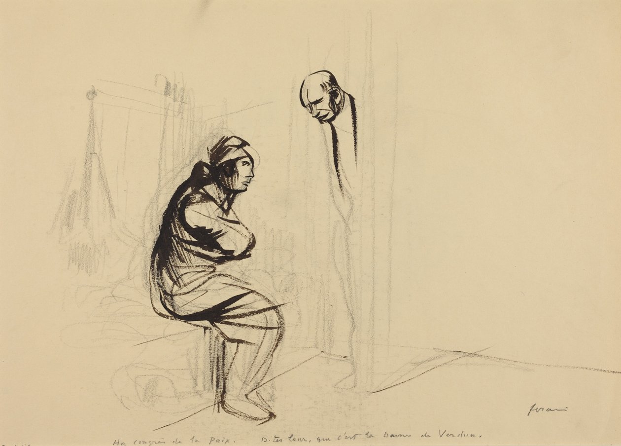 Au congres de la Paix, c.1919 (ink) - Jean-Louis & Caran D