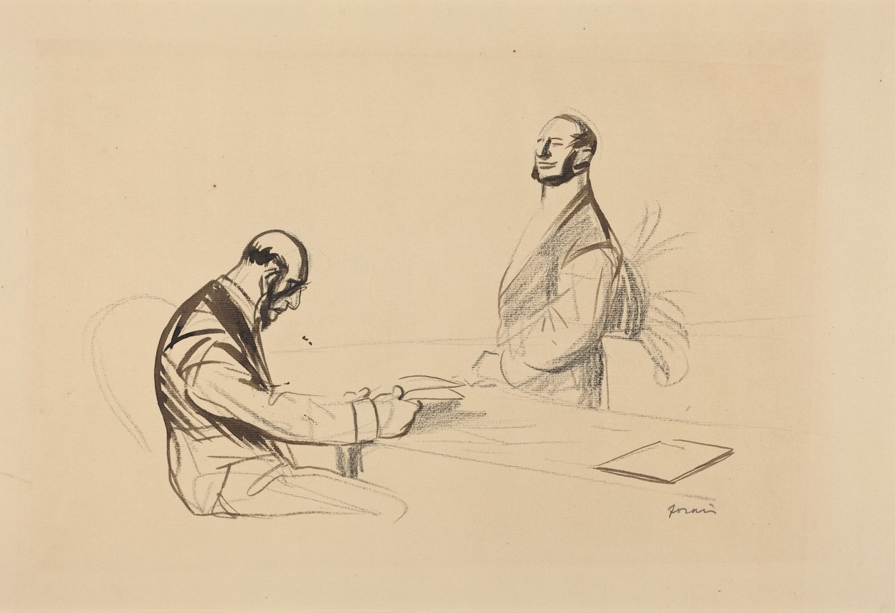 À la conférence (At the Conference) - Jean-Louis Forain
