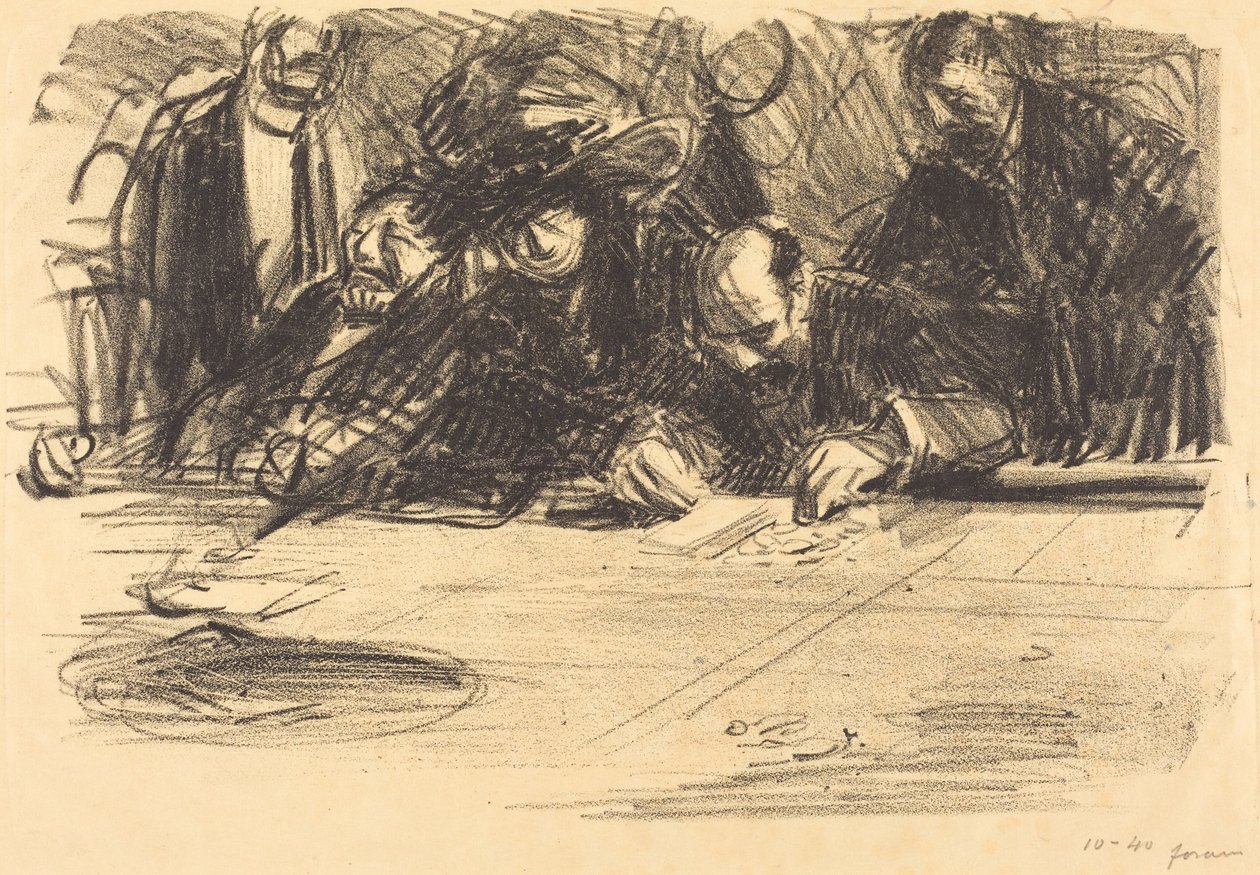 À la table de jeu - Jean-Louis Forain