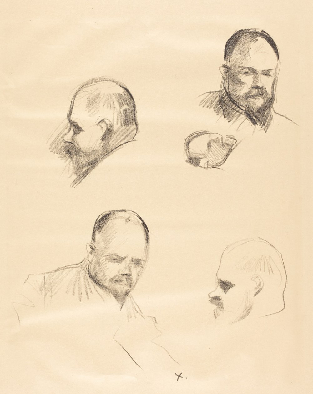 Ambroise Vollard, quatre esquisses - Jean-Louis Forain