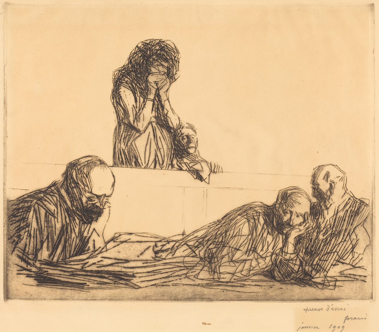 Fille-mère, 1ère planche - Jean-Louis Forain