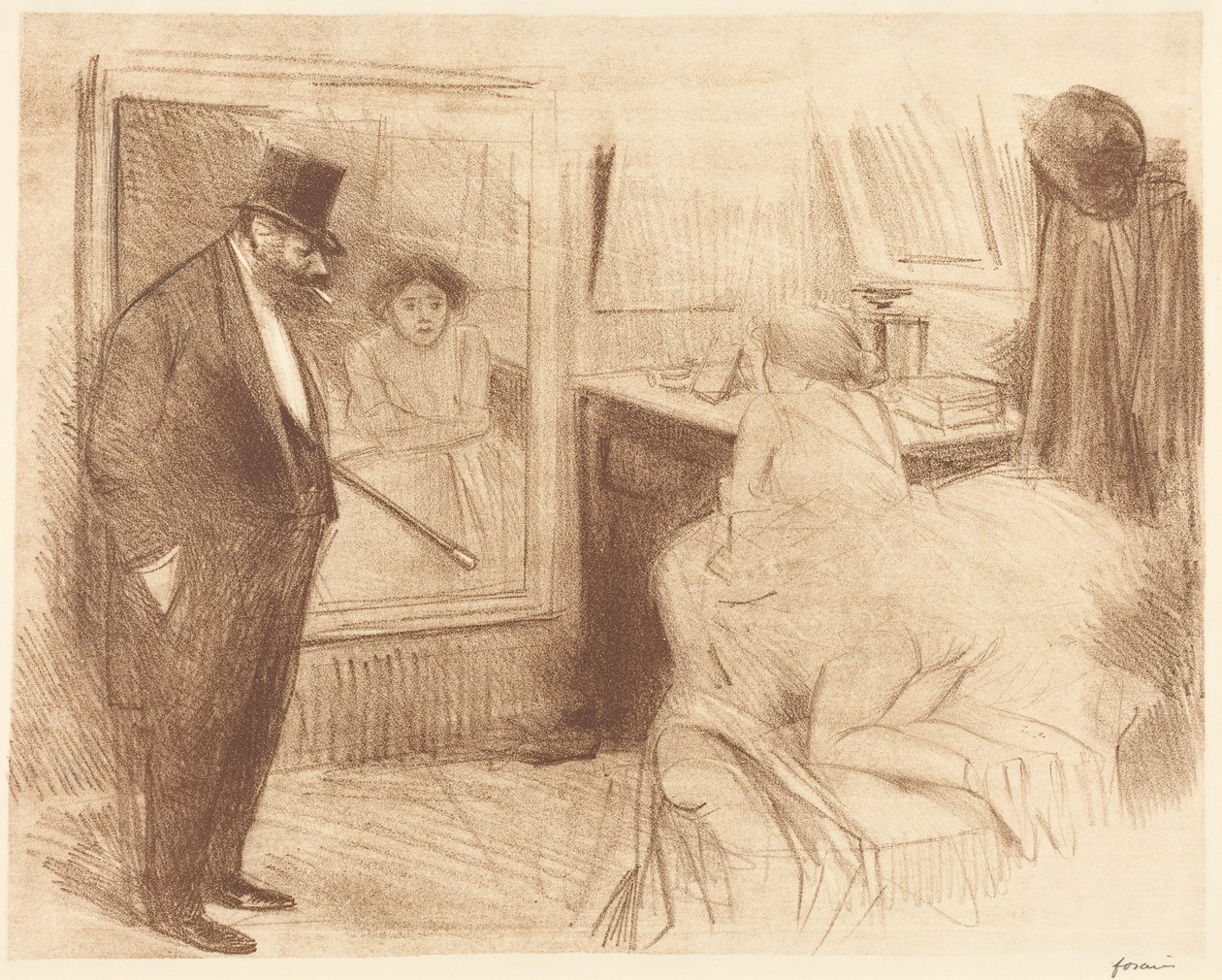 La loge de la danseuse (2e planche) (The Dancer