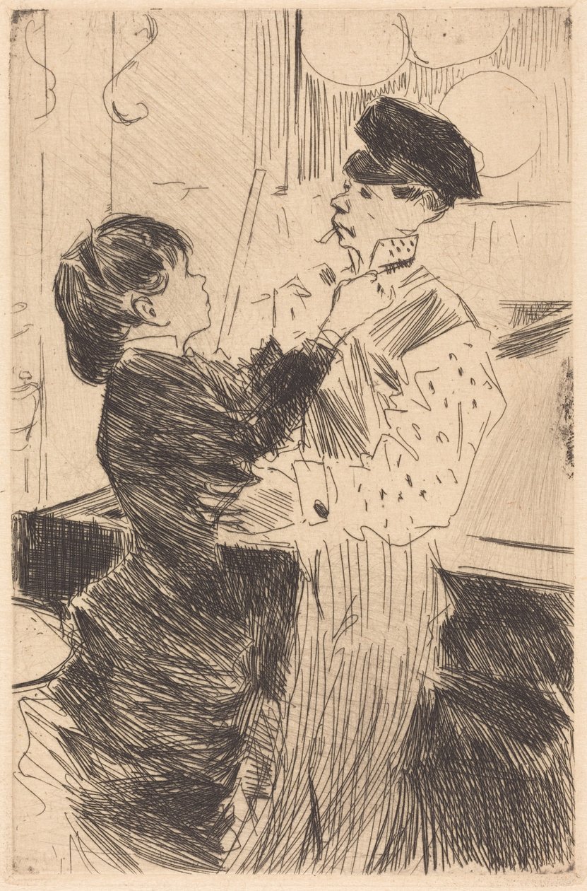 Le nœud de cravate - Jean-Louis Forain
