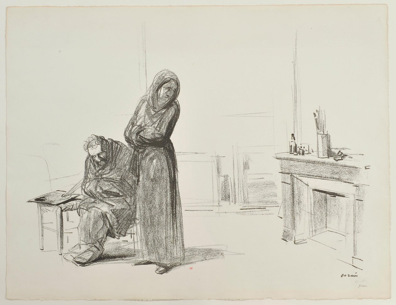 [Personnages dans un atelier] - Jean-Louis Forain