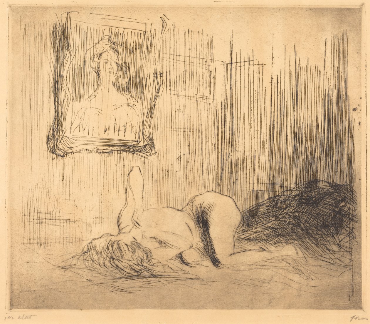 Sur le lit - Jean-Louis Forain