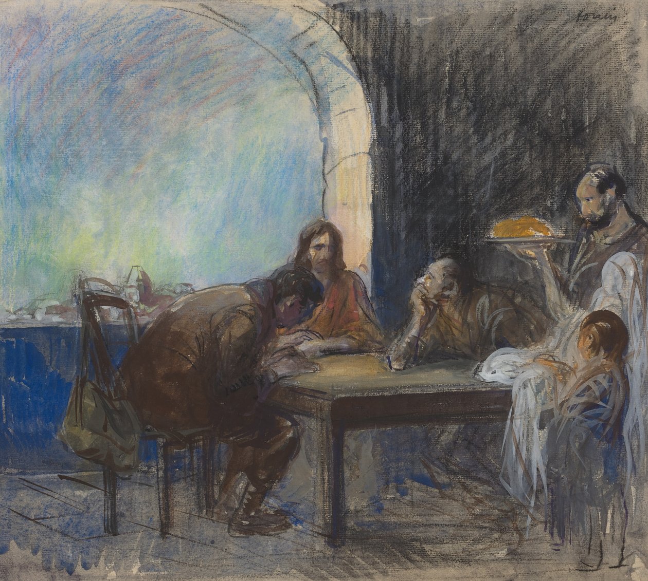 Le souper à Emmaüs - Jean-Louis Forain