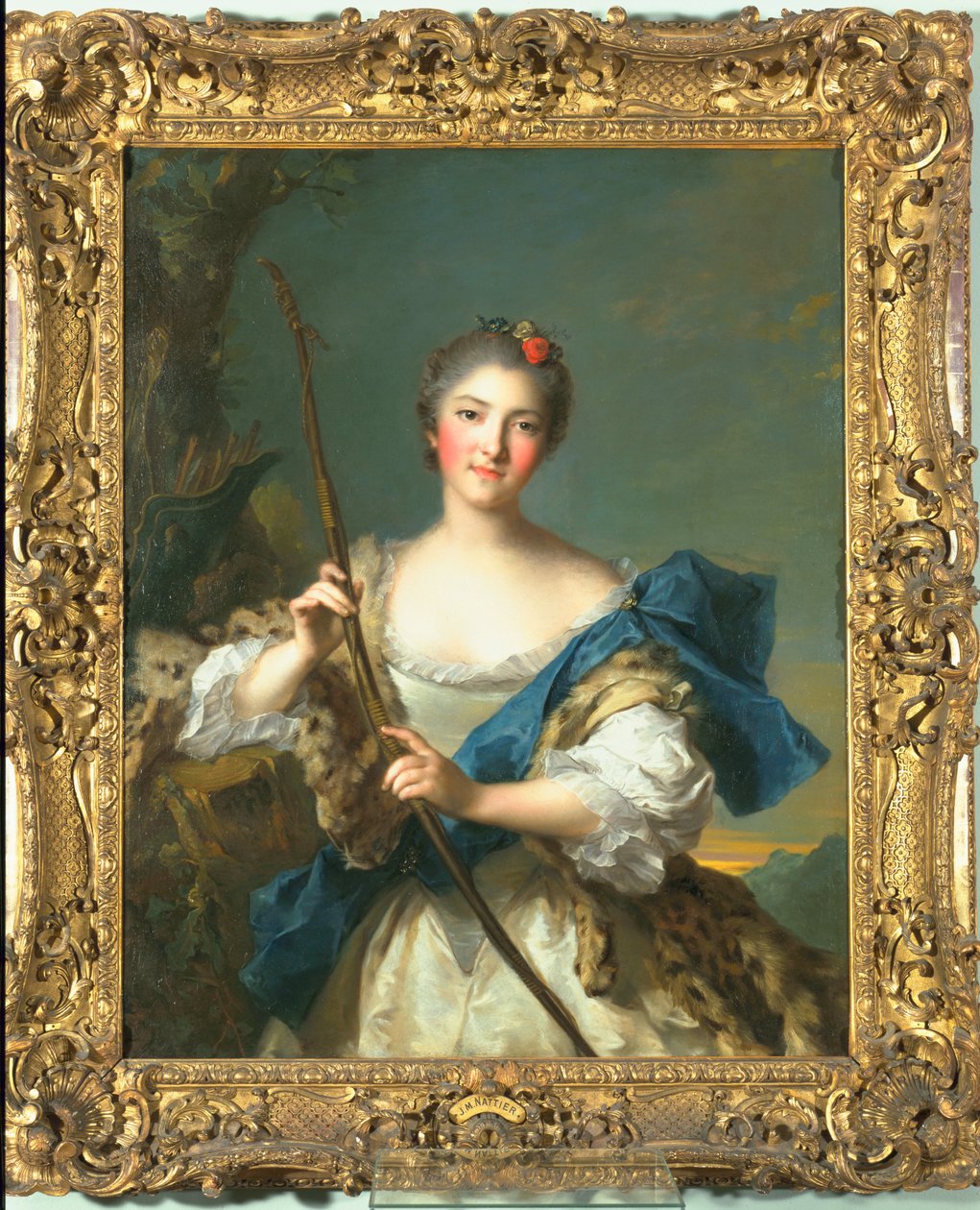 Mademoiselle de Migieu en Diane, 1742 - Jean Marc Nattier