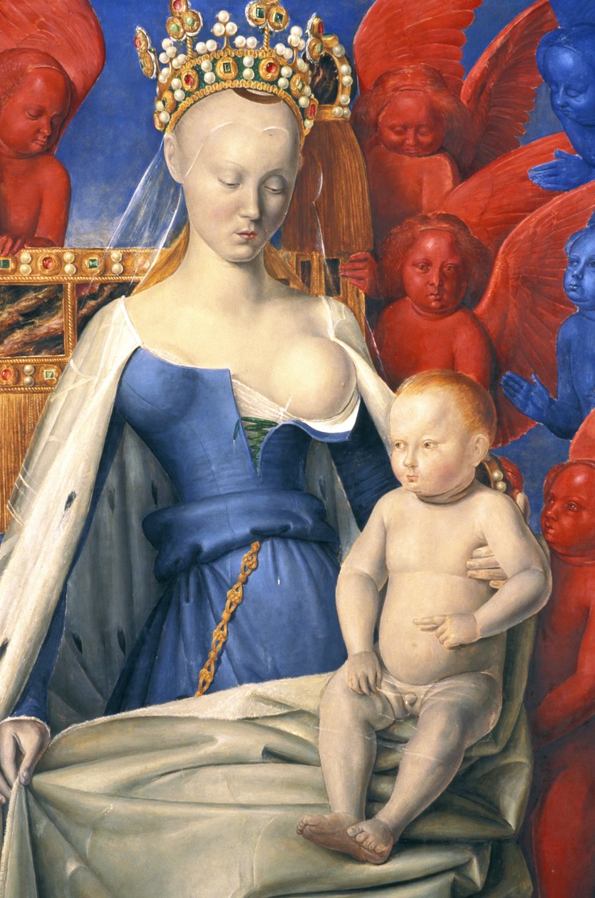 La Vierge allaitant en manteau d