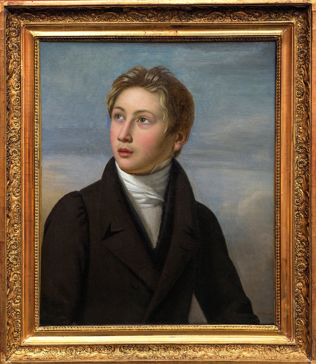 Portrait de Liszt enfant - Portrait de Franz Liszt (1811-1886), par Jean Vignaud (1775-1826) en 1826 - Musée des Beaux-Arts de Nîmes - Jean (after) Vignaud