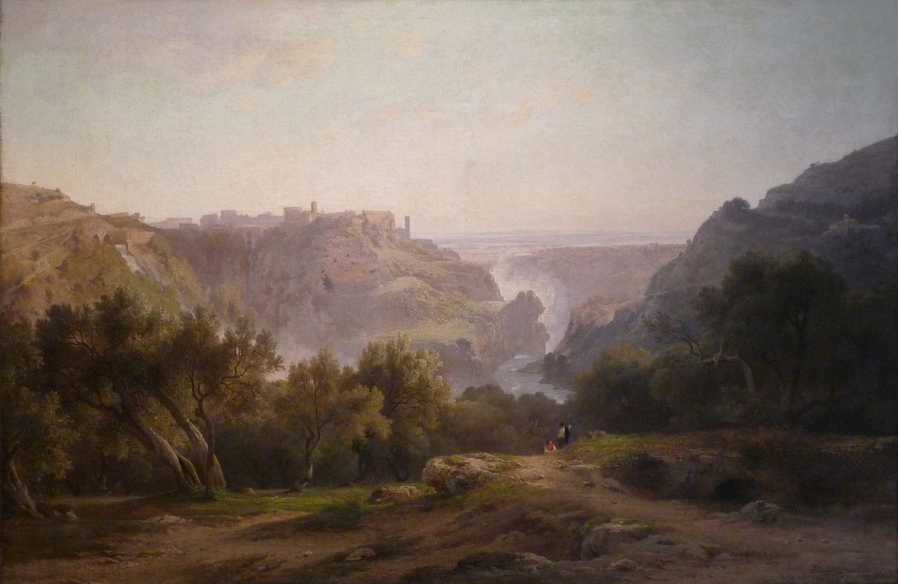 Français : Vue de Tivoli - Jean Achille Benouville