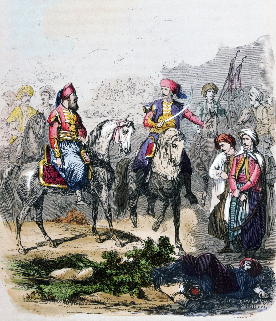 La Bataille de Nezib (Nisib, Nizib, Nizip) 24 juin - Jean Adolphe Beauce