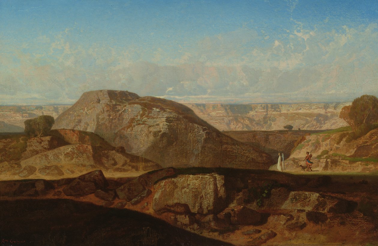 Raphaël et Tobie en route pour Rhages en Médie - Jean Adrien Guignet