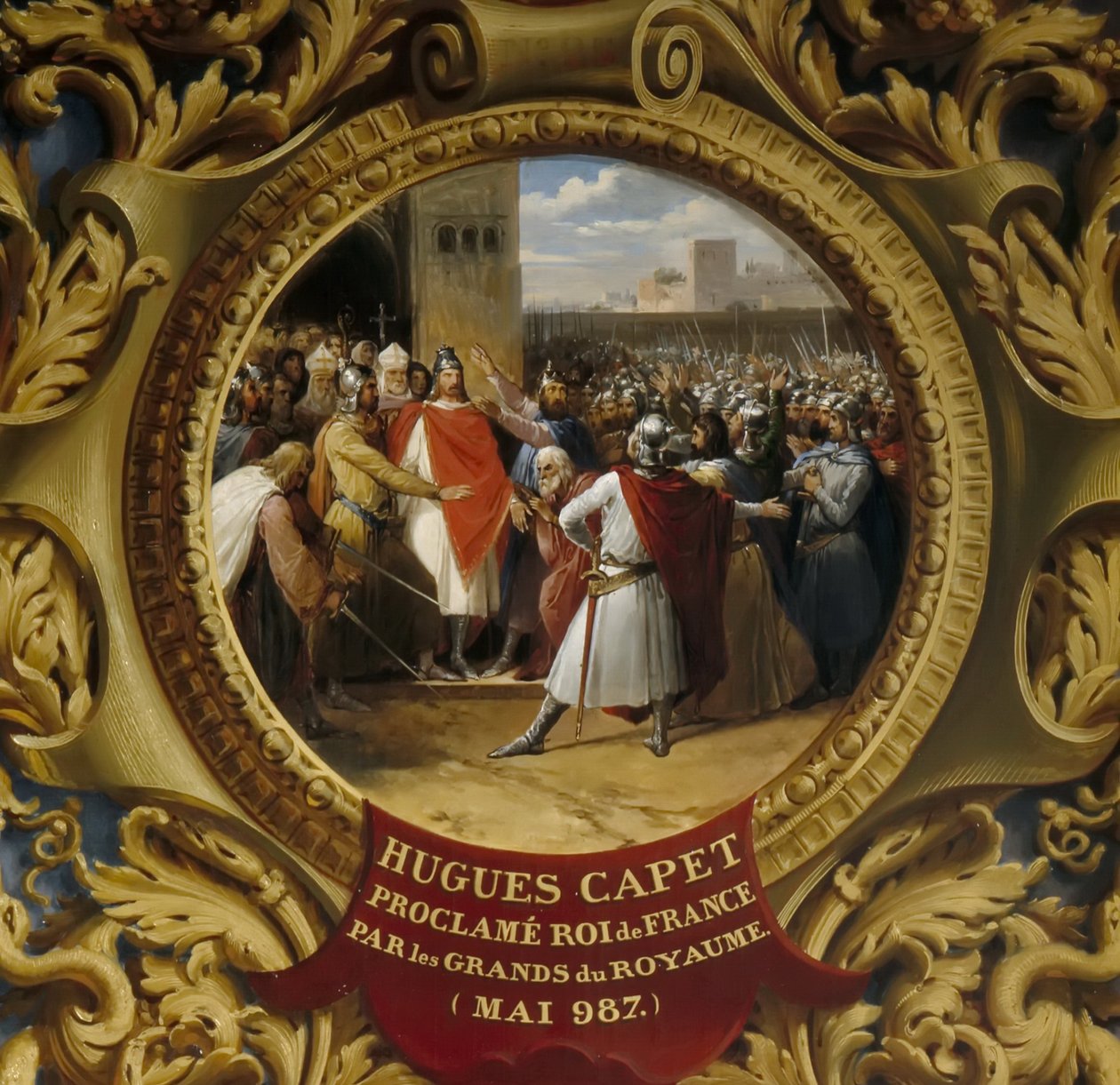 Hugues Capet proclamé roi par les nobles en mai 987 - Jean Alaux