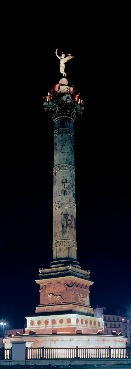Vue de la colonne de Juillet sur la place de la Bastille à Paris - Jean Antoine Alavoine