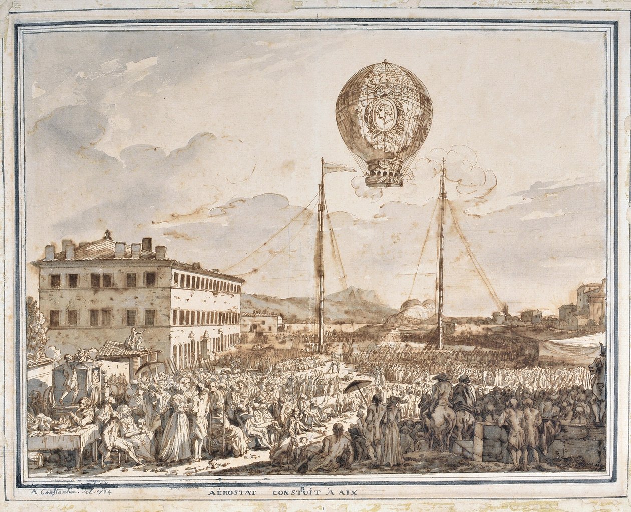 Aérostat construit à Aix - Jean Antoine Constantin