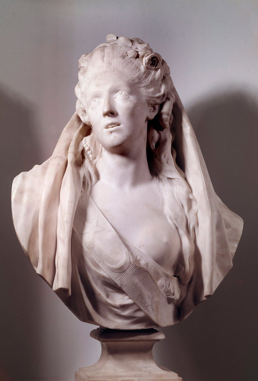Buste de Sophie Arnould (1740-1802) chanteuse représentée dans le rôle d