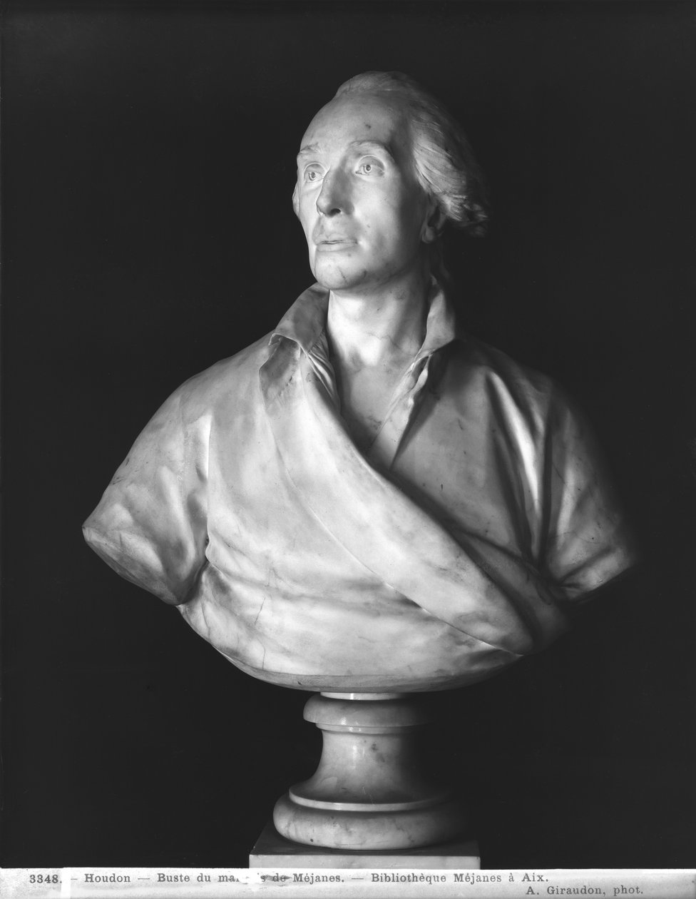 Jean-Baptiste de Piquet (1729-86) Marquis de Mejanes (1729-86) 1786 - Jean Antoine Houdon